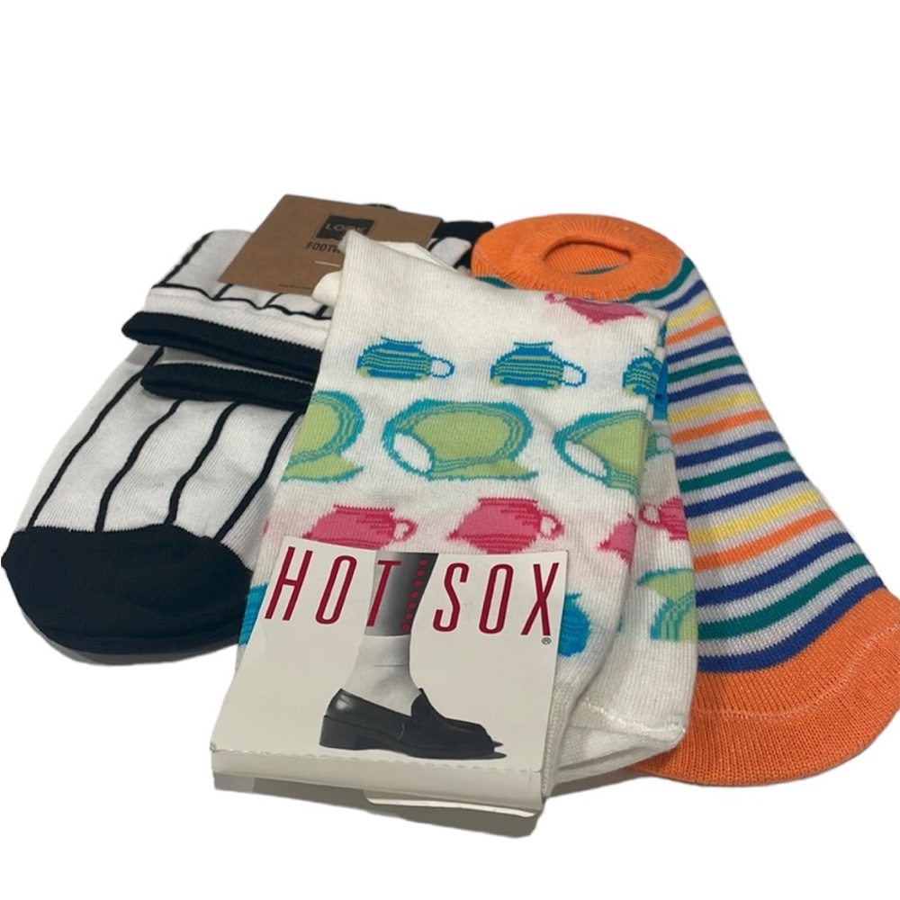 Lot of three pairs of women’s socks. OS. NWT